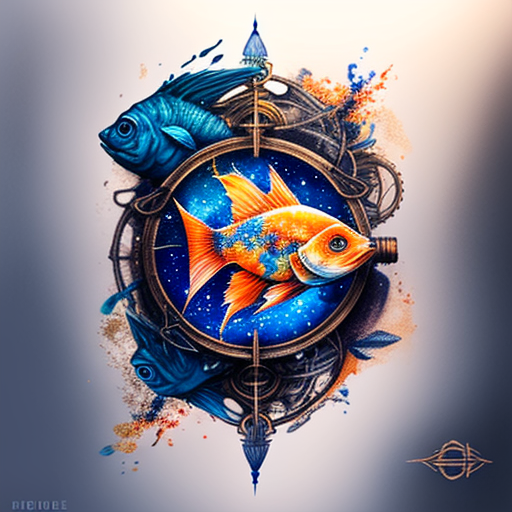 Эскиз тату Морская тема